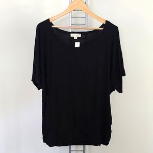 Black Batwing Top